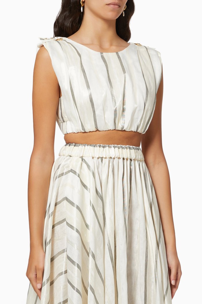 

Leighton Top in Linen, White