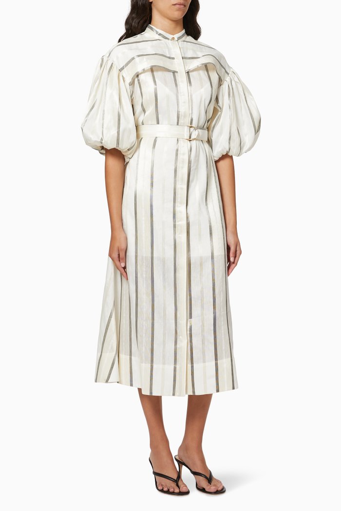 

Stradford Dress in Linen, White