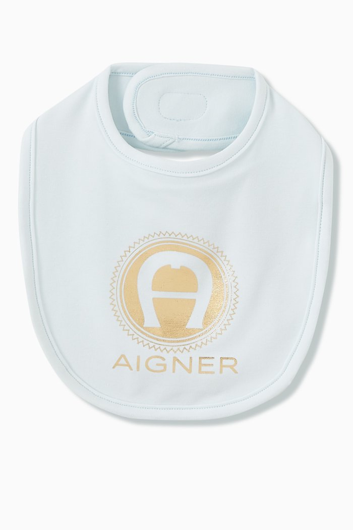 

Logo Bib in Cotton, Blue