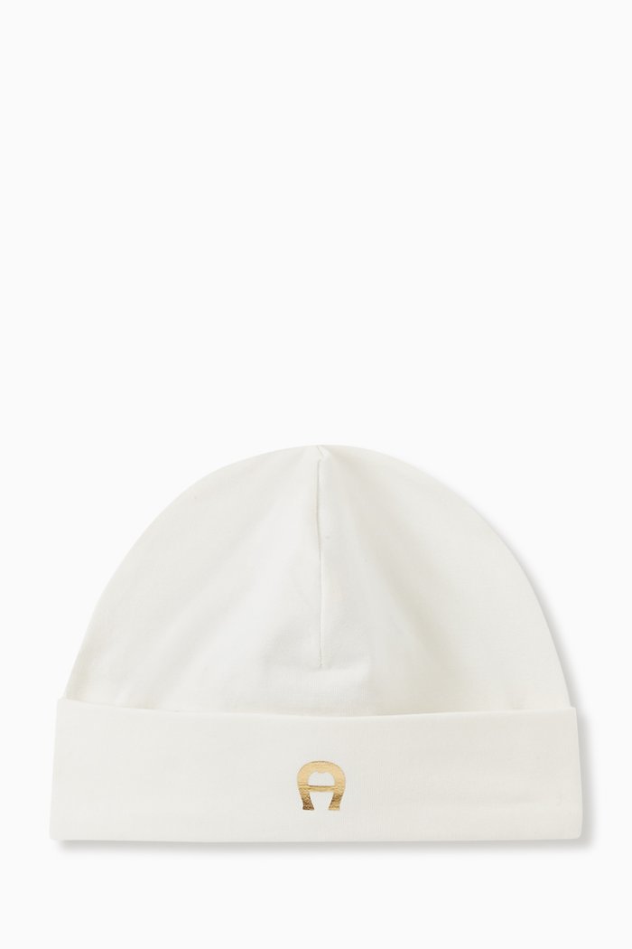 

Logo Hat in Cotton, White