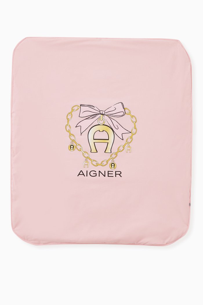 

Logo Blanket in Cotton, Pink