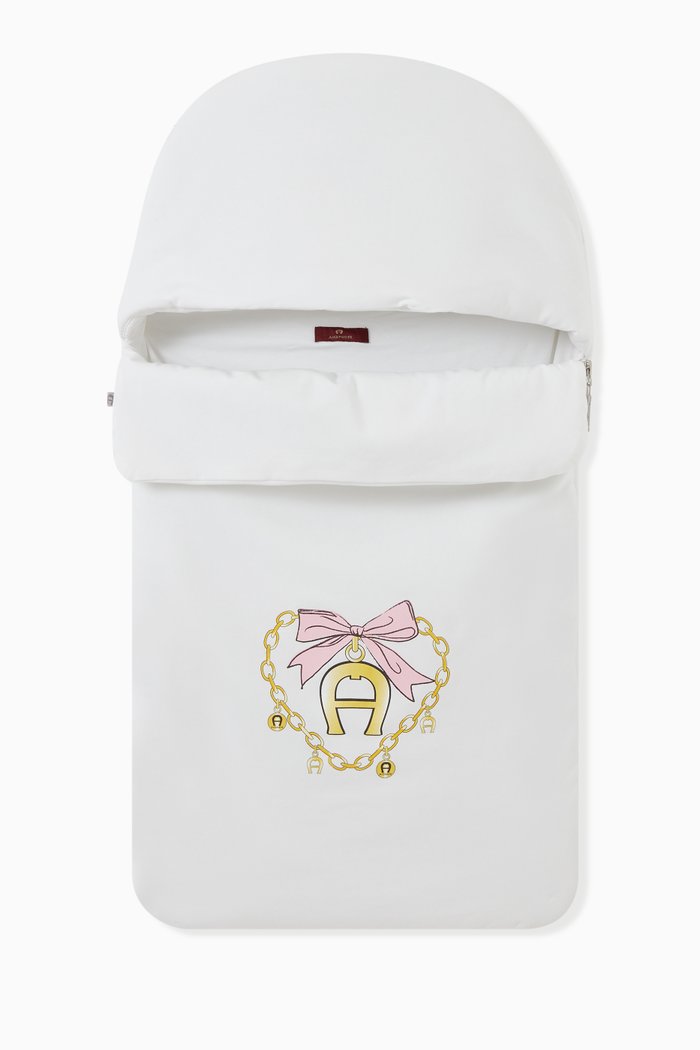 

Baby Sleeping Bag in Cotton, White