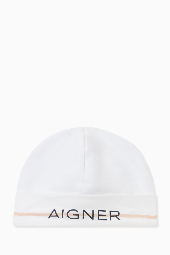 

Logo Hat in Cotton, White