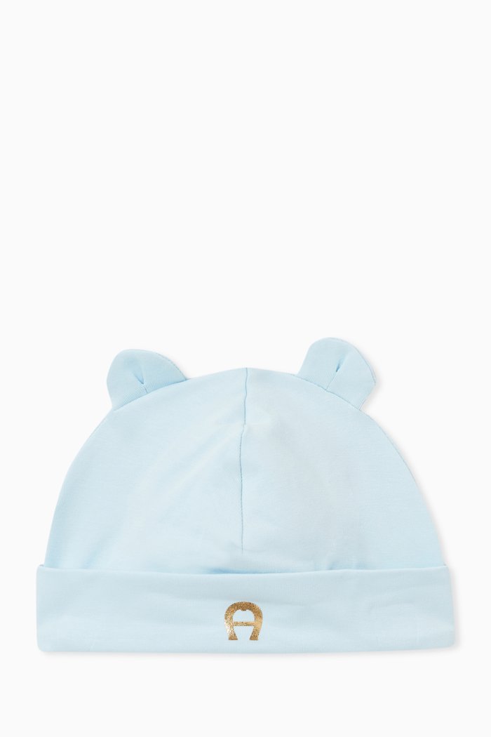 

Logo Hat in Cotton, Blue
