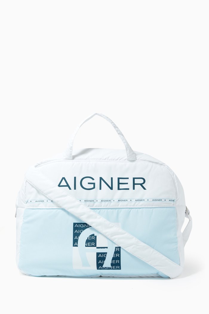 

Logo Diaper Bag, Blue