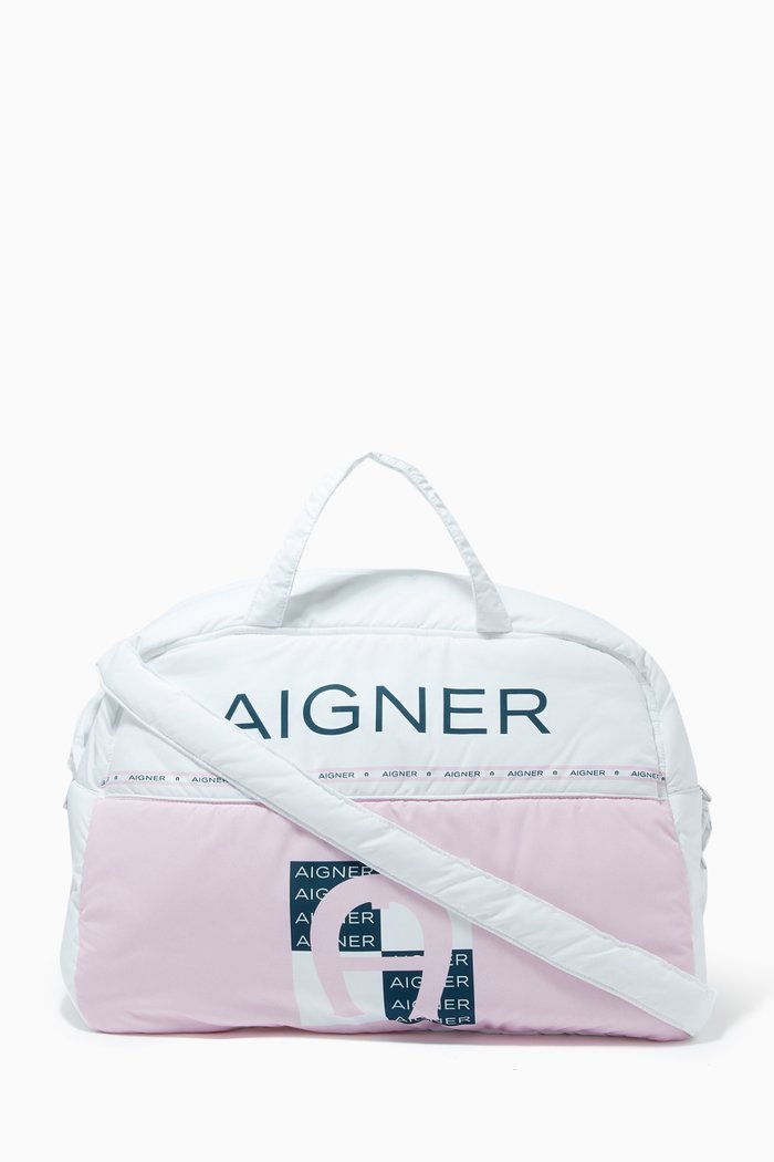 

Logo Diaper Bag, Pink