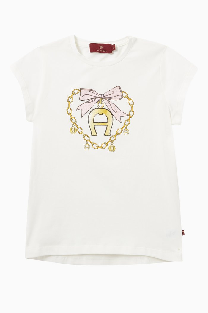 

Logo Graphic T-shirt in Jersey, White