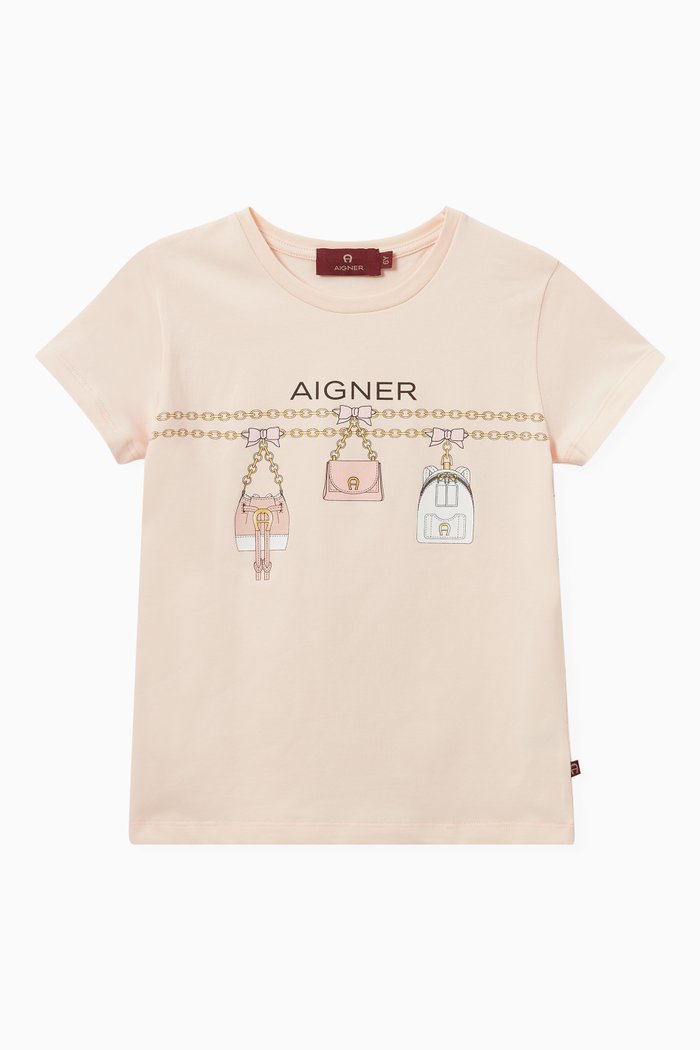 

Logo Graphic T-shirt in Jersey, Neutral