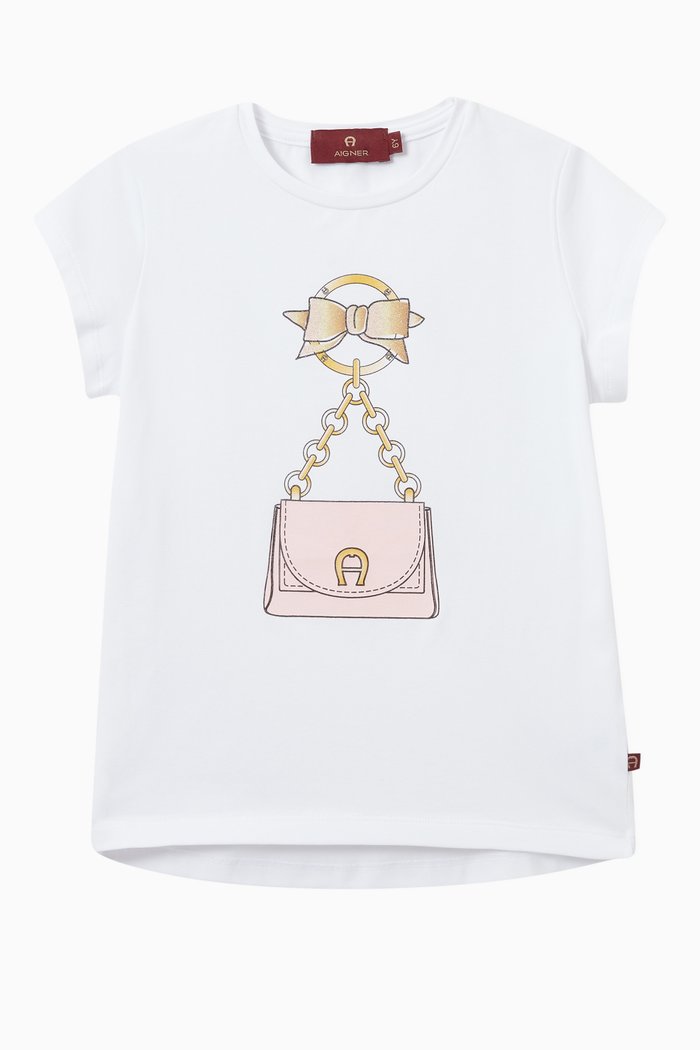 

Logo Graphic T-shirt in Jersey, White