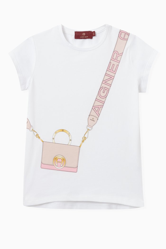 

Logo Graphic T-shirt in Jersey, White