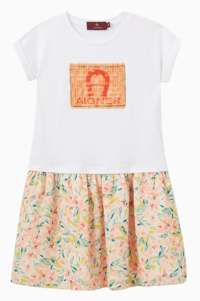 

Logo T-shirt Dress in Cotton, Multicolour