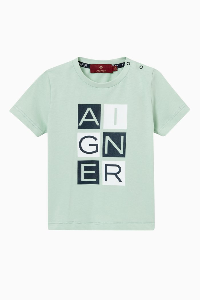 

Logo Graphic T-shirt in Jersey, Green