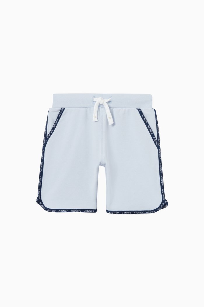 

Logo Tape Shorts in Cotton, Blue