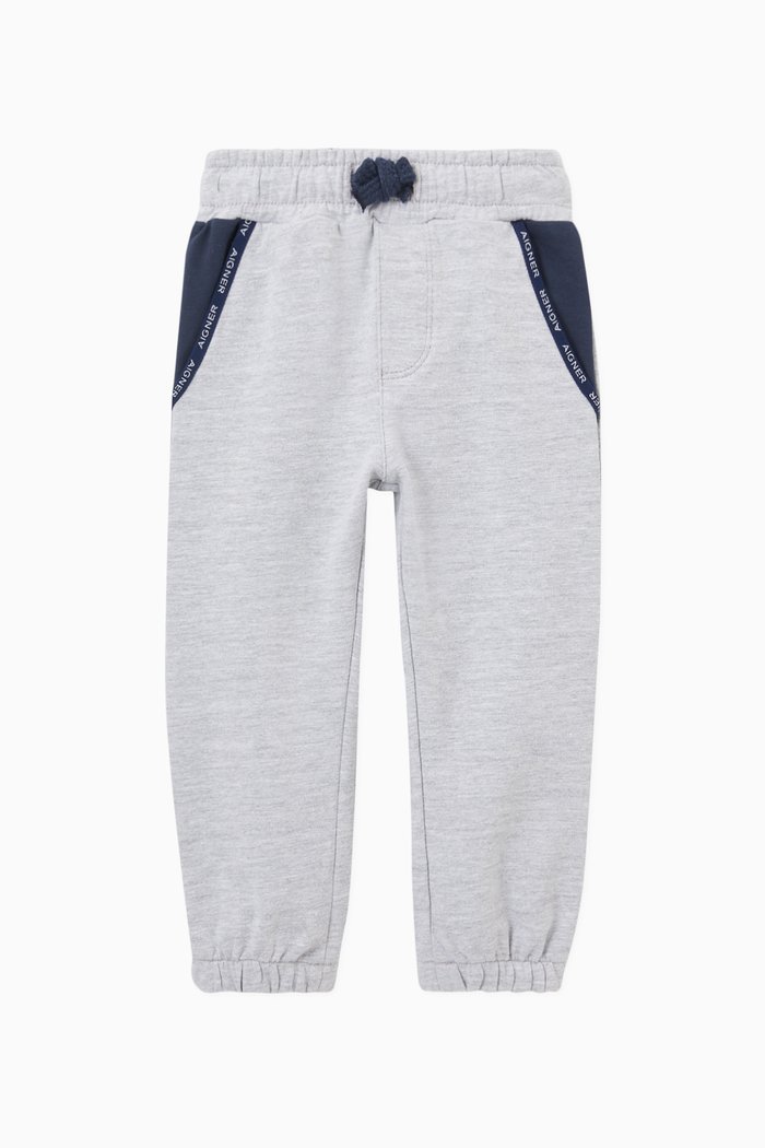 

Logo Sweatpants in Cotton Jersey, Grey