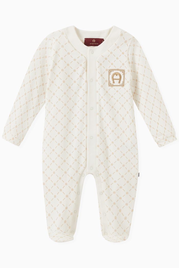 

Logo Pyjamas in Cotton, White
