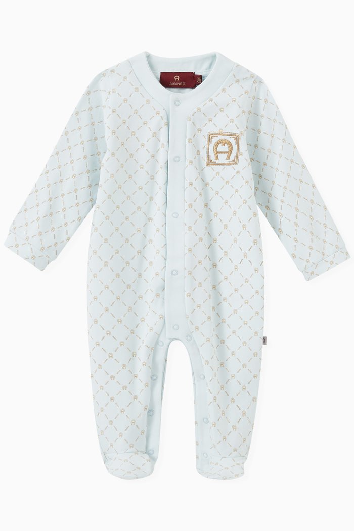 

Logo Pyjamas in Cotton, Blue