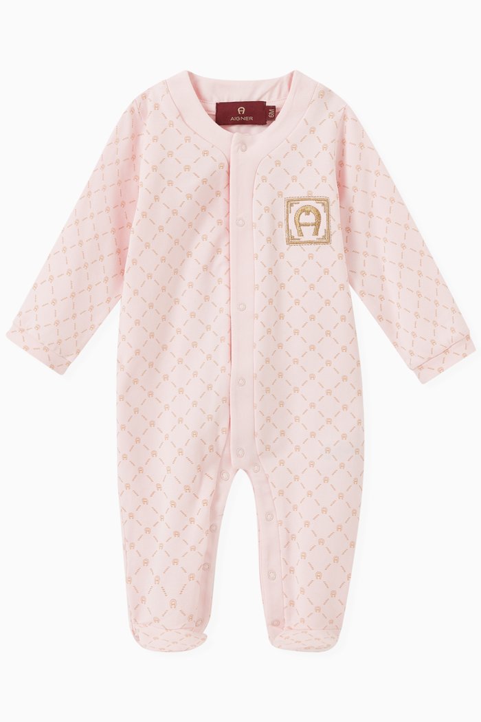 

Logo Pyjamas in Cotton, Pink