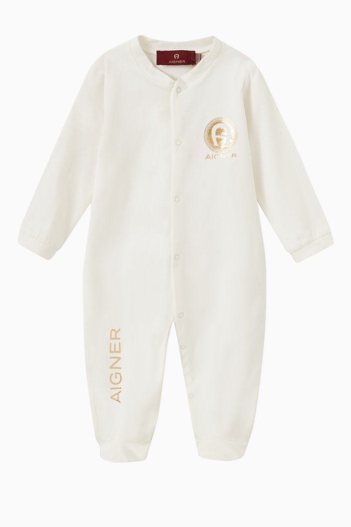 

Logo Pyjamas in Cotton, White