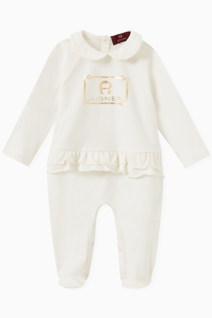 

Logo Pyjamas in Cotton, White