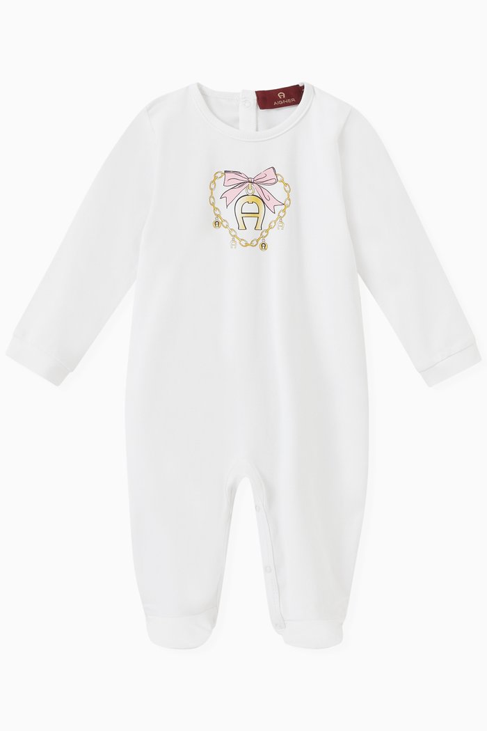 

Logo Pyjamas in Cotton, White