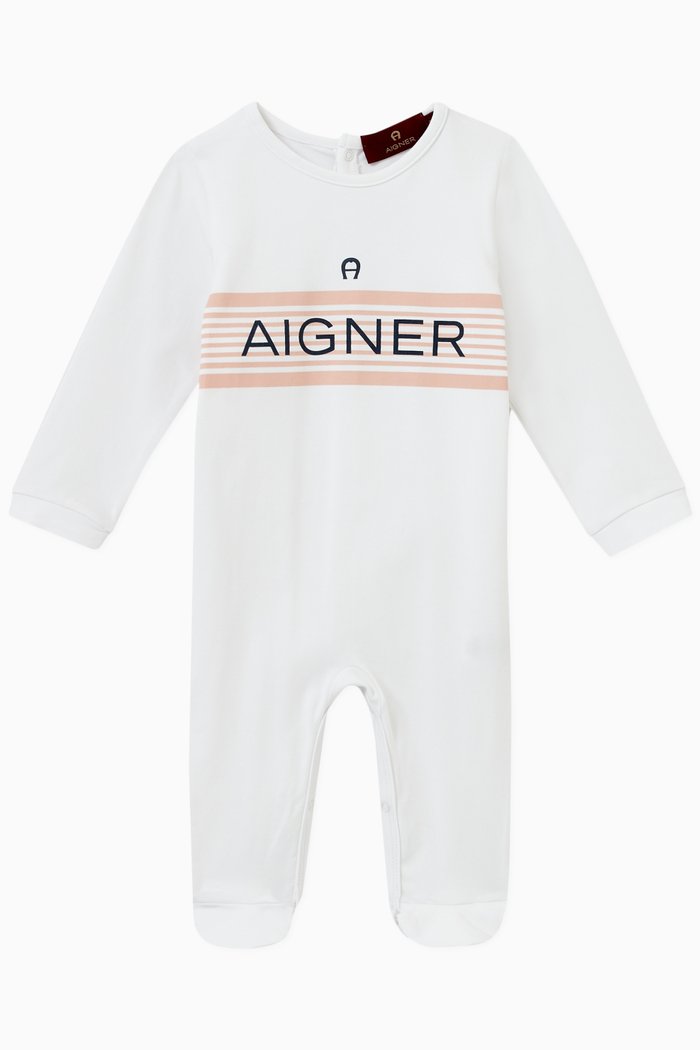 

Logo Pyjamas in Cotton, White