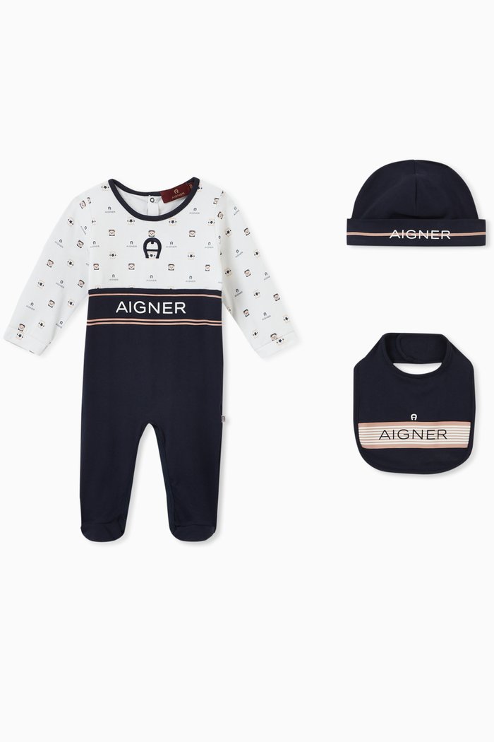 

Logo Babygrow Set in Cotton, Multicolour