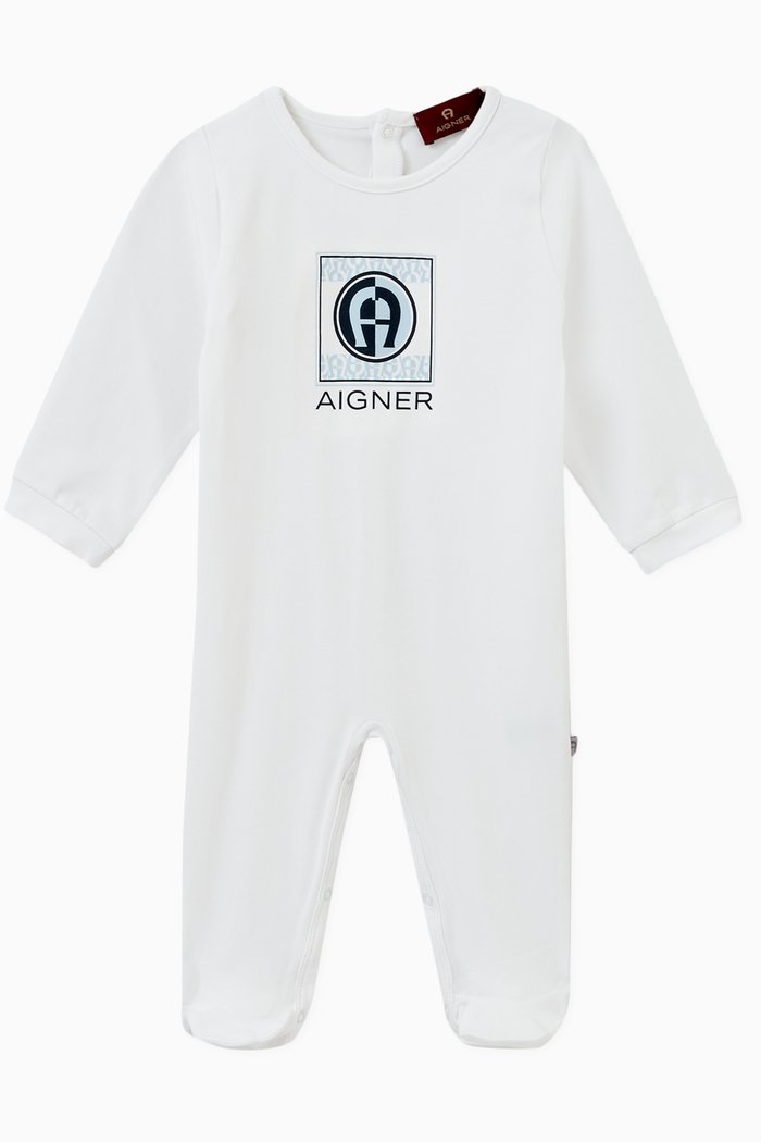 

Logo Pyjamas in Cotton, White