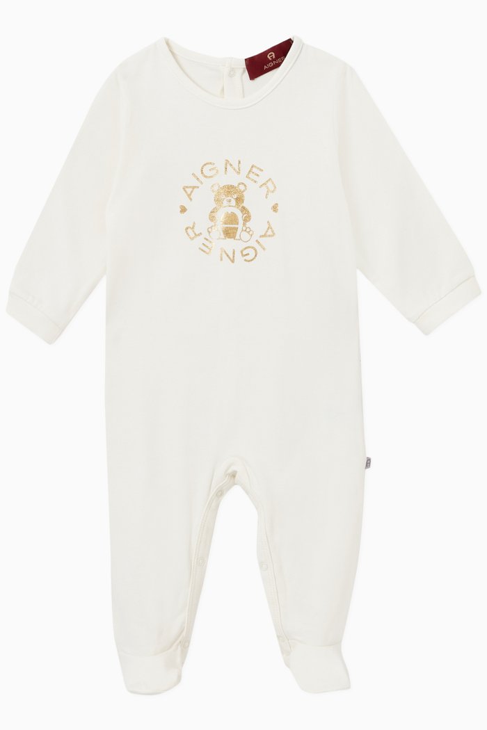 

Logo Pyjamas in Cotton, White