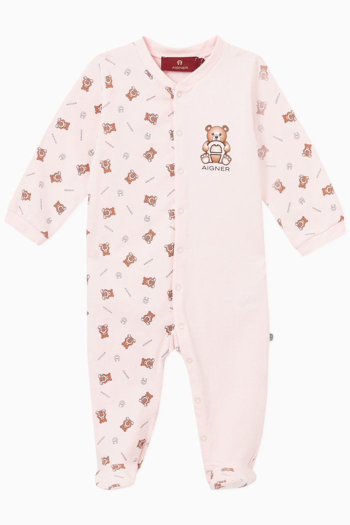 

Logo Pyjamas in Cotton, Pink