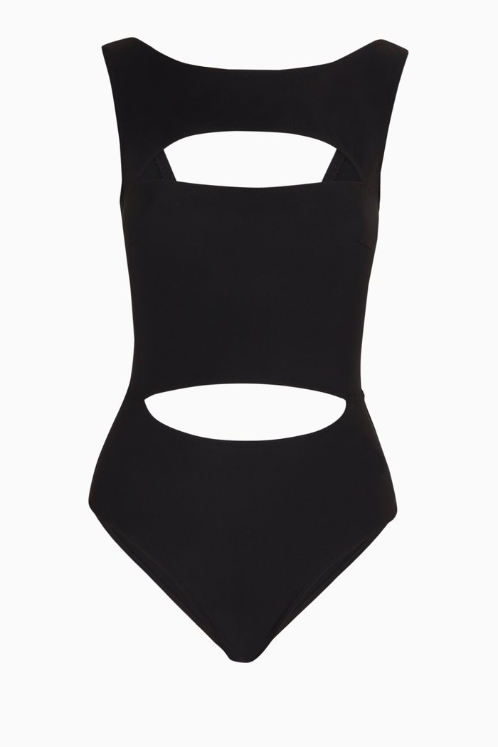 

Claudia Cut-out One Piece Swimsuit, Black