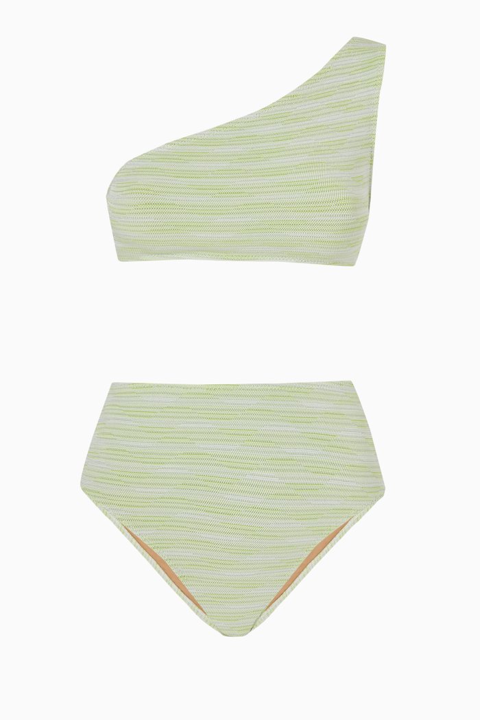 

Carolyn High-Waist Bikini, Green