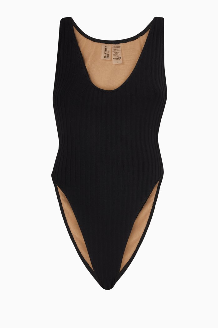 

Savannah Rib One Piece Swimsuit, Black
