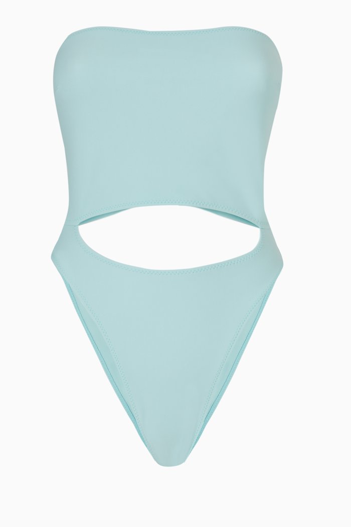

Daria Cut-out One Piece Swimsuit, Blue