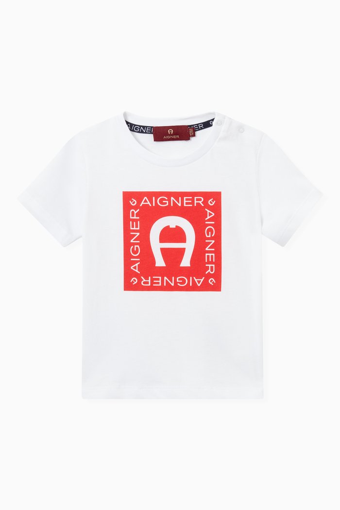 

Logo Graphic T-shirt in Cotton, White