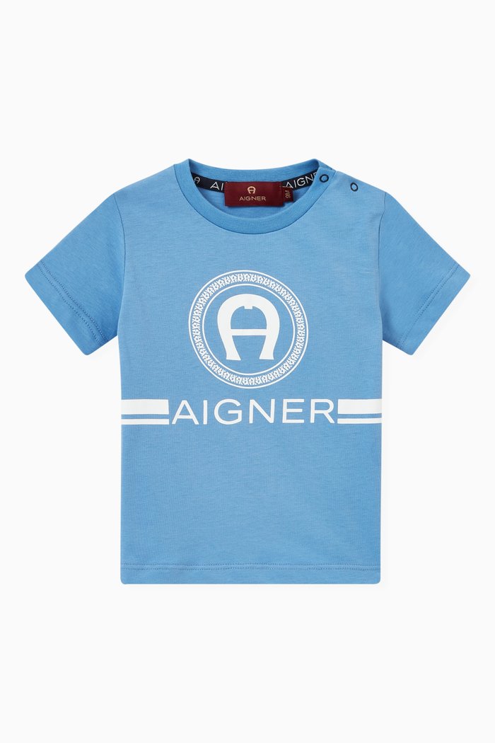 

Logo T-shirt in Cotton, Blue