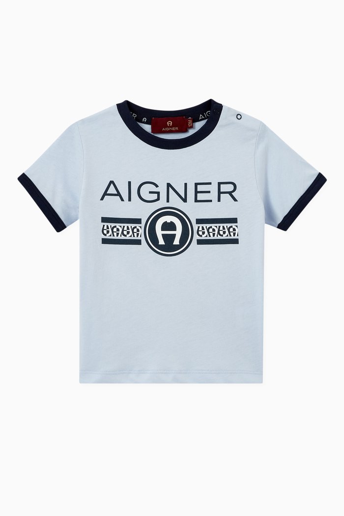 

Logo T-shirt in Cotton, Blue