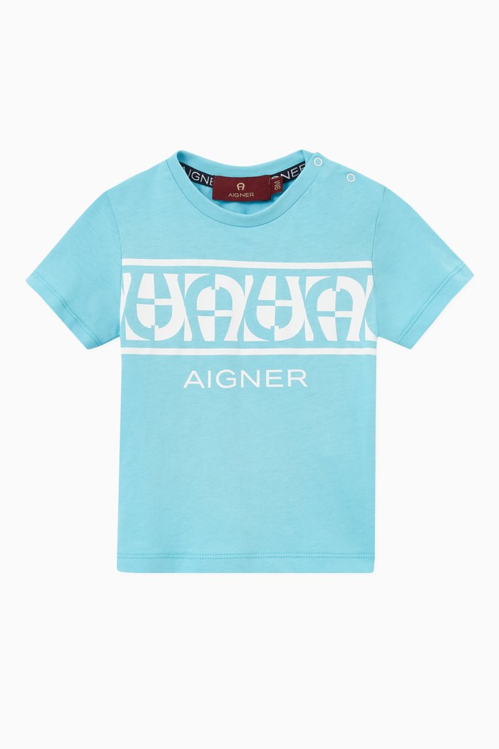 

Logo T-shirt in Cotton, Blue