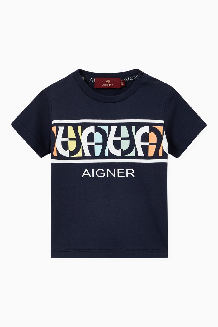 

Logo T-shirt in Cotton, Blue
