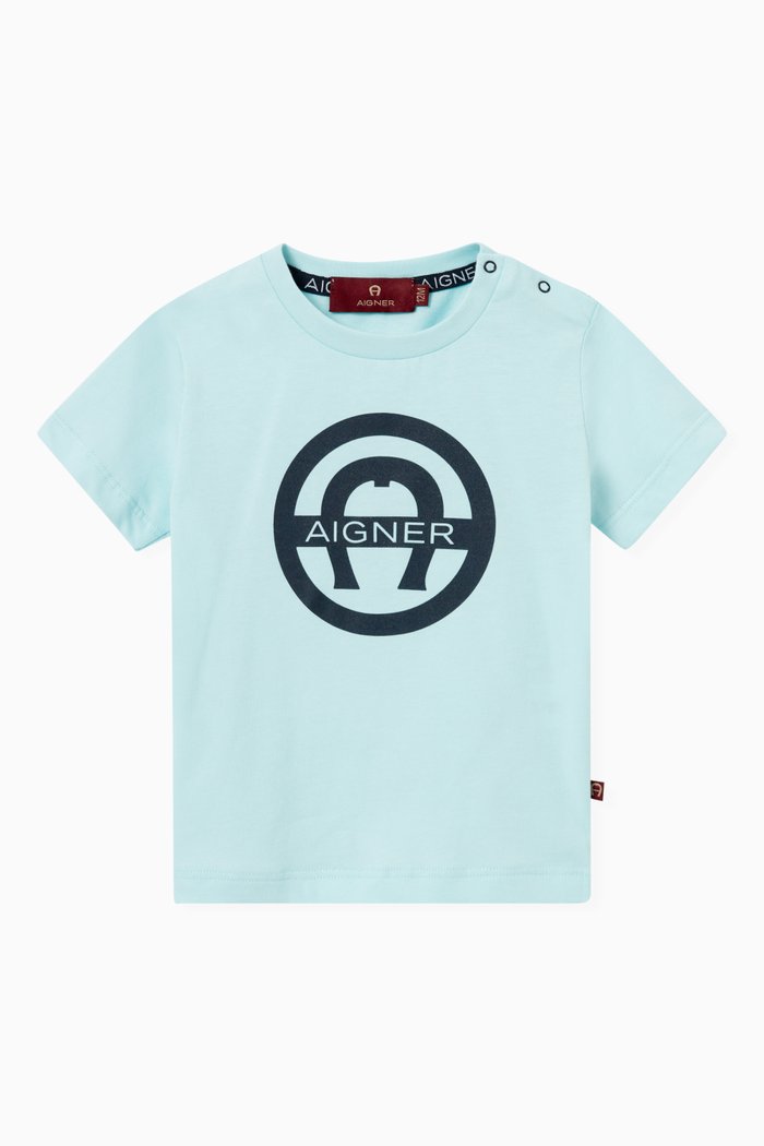 

Logo Graphic T-shirt in Jersey, Blue