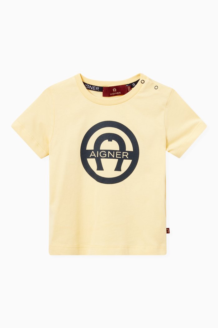 

Logo Graphic T-shirt in Jersey, Yellow