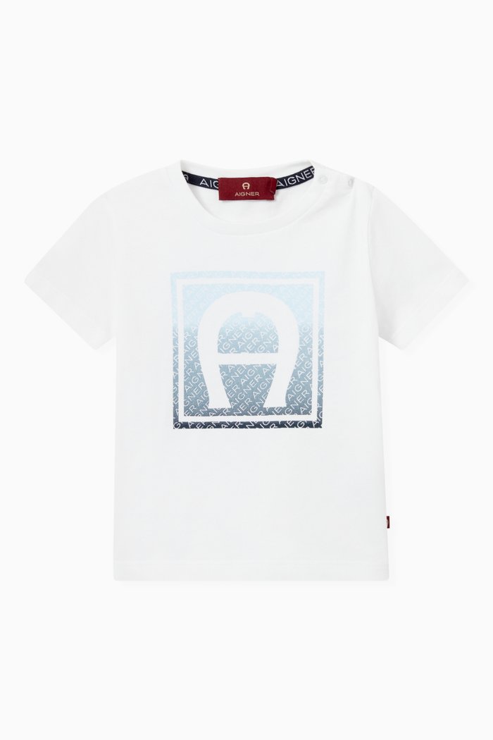 

Ombre Logo T-shirt in Jersey, White