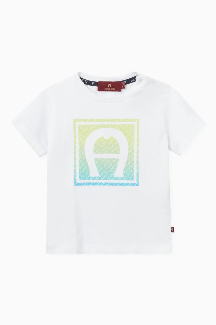 

Ombre Logo T-shirt in Jersey, White