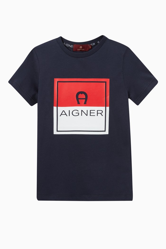 

Logo T-shirt in Jersey, Blue