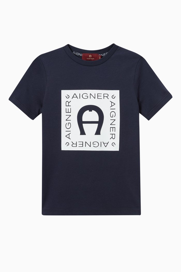 

Logo T-shirt in Jersey, Blue