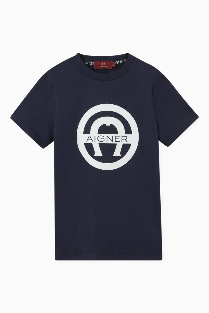 

Logo T-shirt in Jersey, Blue