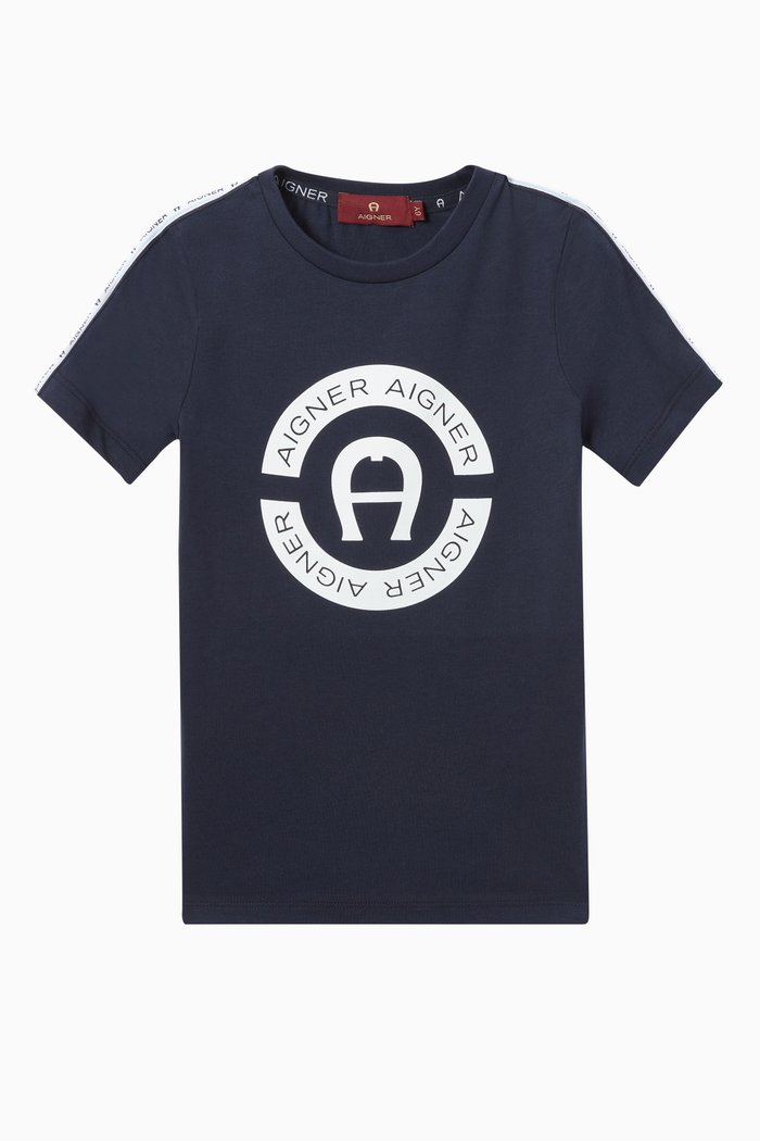 

Logo T-shirt in Jersey, Blue