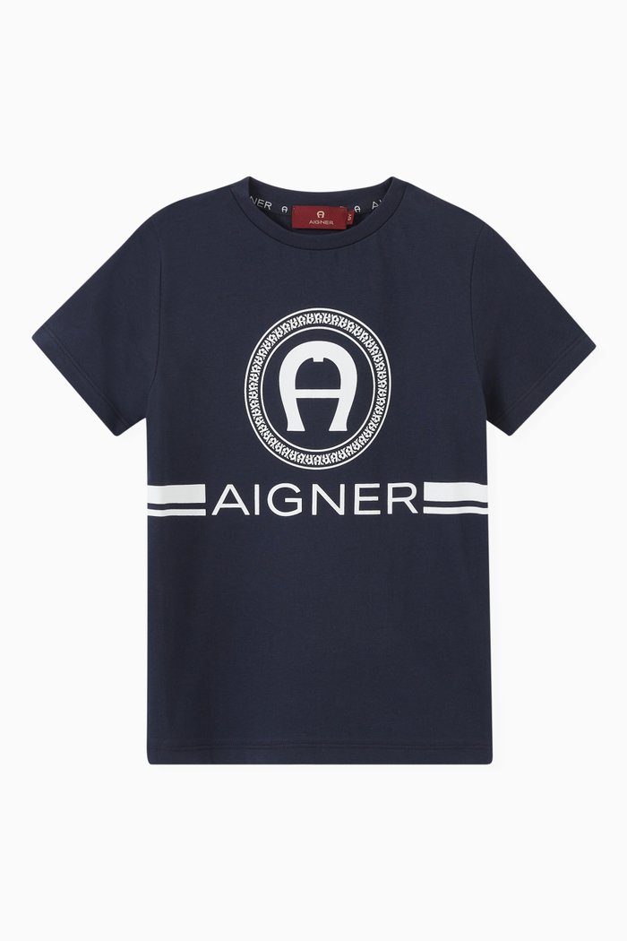 

Logo T-shirt in Jersey, Blue