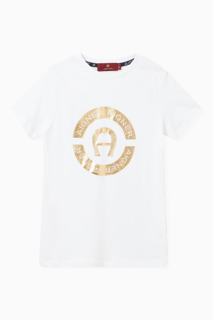 Logo T-shirt in Cotton, White