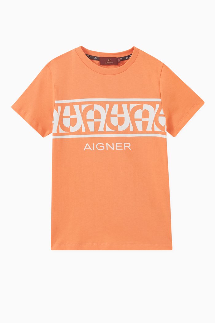 

Logo T-shirt in Cotton, Orange