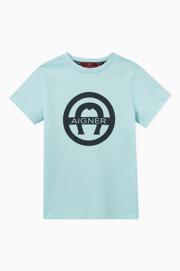 

Logo T-shirt in Jersey, Blue